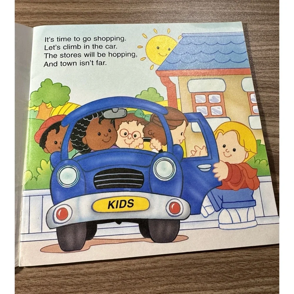 Fisher Price‎ Little People Paperback Book - Color and Shape Shop 1999 Vintage